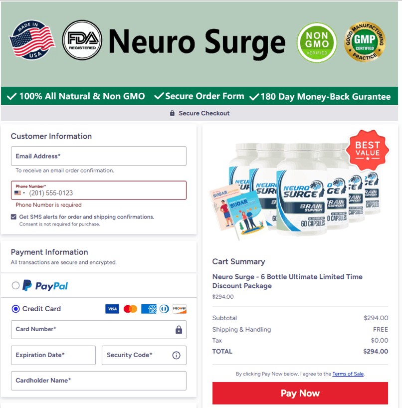 Neuro Surge Official Checkout